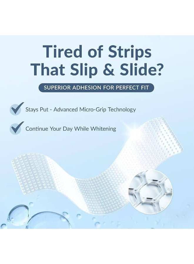 كرونت Croent 3D Whitestrips مينا آمنة الأسنان التبييض مجموعة - تأثيرات مهنية، ما يصل إلى 19 ظلال أبيض في 22 يوم، 14 علاجات، غير سامة، يزيل سنوات من البقع، 4X أفضل التبييض، 14 شرائط - Image 4